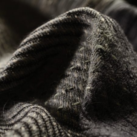 Bouclé, Virgin Wool, Silver Blue&Raven Black