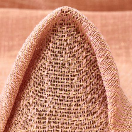 Cotton, Lurex, Transparent, English Rose