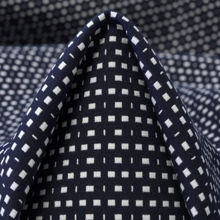 Jacquard Double, Cotton, Elastic, Snow White&Raven Black