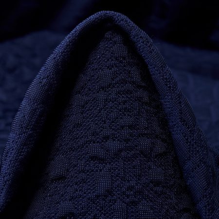 Jersey, Jacquard, Viscose, Deep Ocean