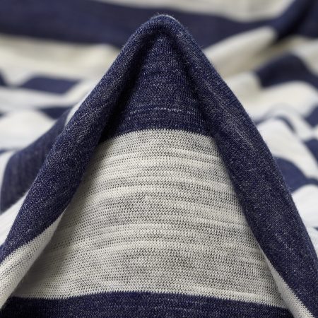 Single Jersey, Cotton, Stripes, Denim
