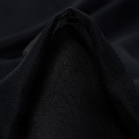 Silk, Chiffon, Raven Black