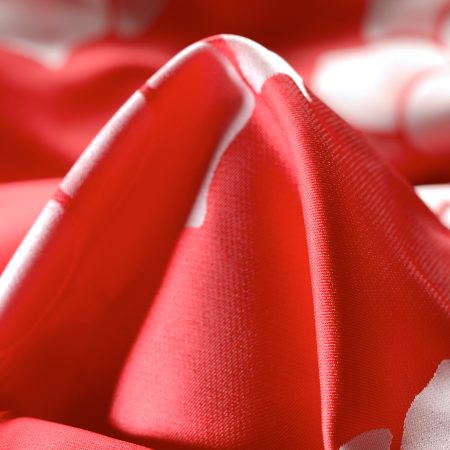 Jacquard, Floral, Strawberry&Ivory