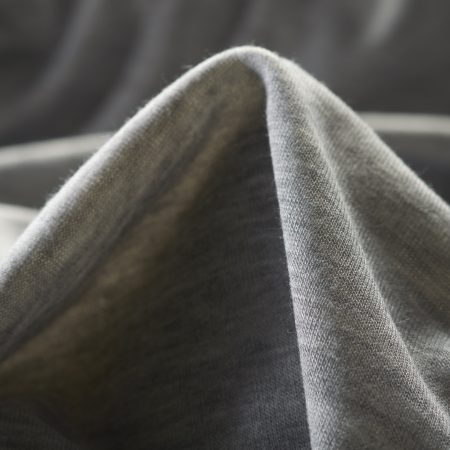 Jersey, French Terry, Cotton Blend, Silver Blue