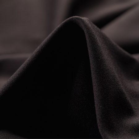 Crêpe, Viscose Blend, Elastic, Jet Black