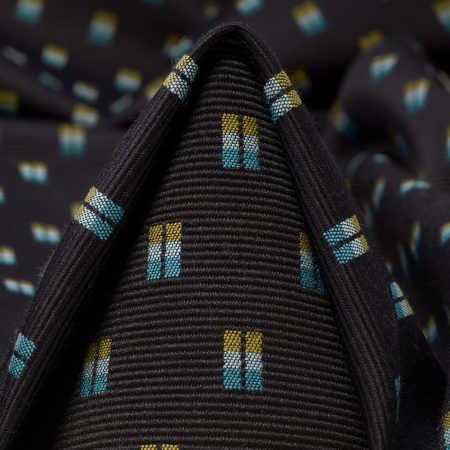 Jacquard, Cotton, Elastic, Midnight Blue&Deep Lagune