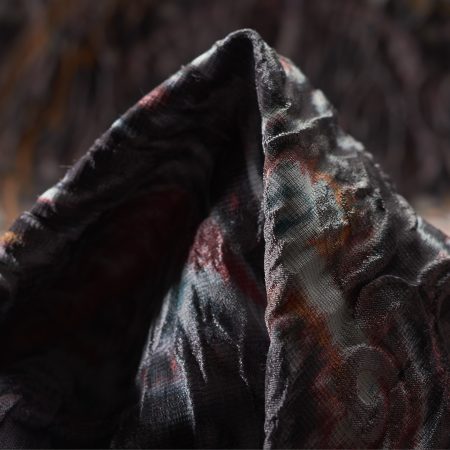 Jacquard, Cloquet, Pumpkin Spice&Silver Gray