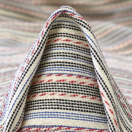 Cotton, Stripes, Brilliant White&Savvy Red