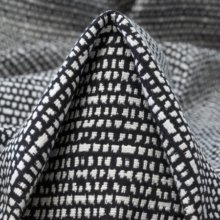 Jacquard, Cotton, Elastic, Snow White&Raven Black