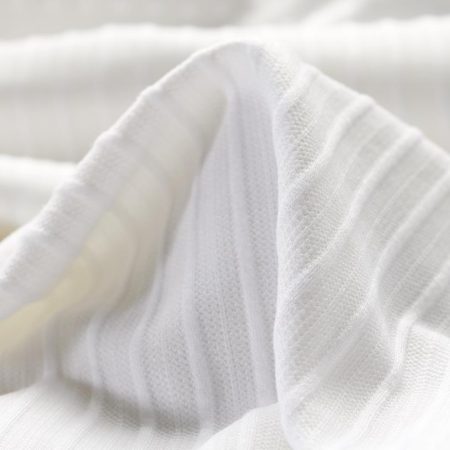 Jersey, Jacquard, Brilliant White