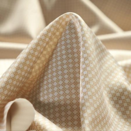 Satin, Printed, Elastic, Sahara Sun&Brilliant White