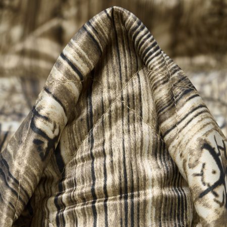 Outdoor, Quilted, Printed, Antique White&Raven Black