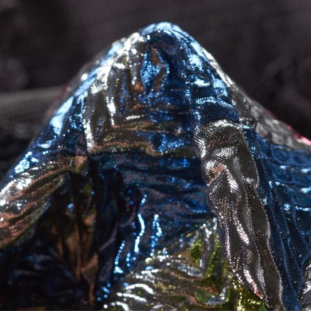 Jacquard, Silk, Metallic, Azalea Pink&Raven Black