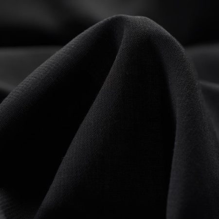 Crêpe, Wool, Black Sand