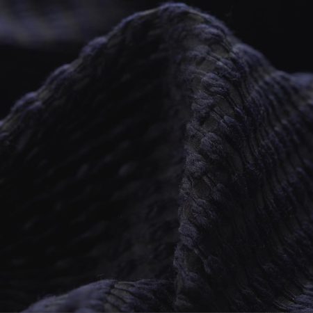 Organza, Silk, Embroidered, Anthracite