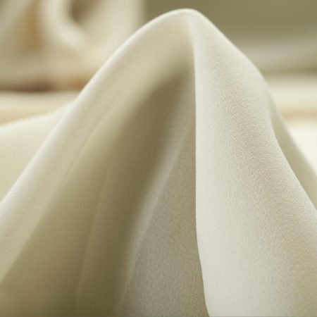 Crêpe De Chine, Antique White