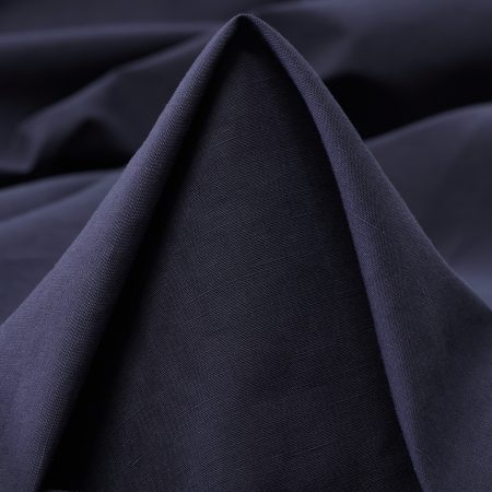 Poplin, Viscose, Elastic, Blue Indigo