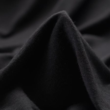Single Jersey, Wool, Melange, Black Sand