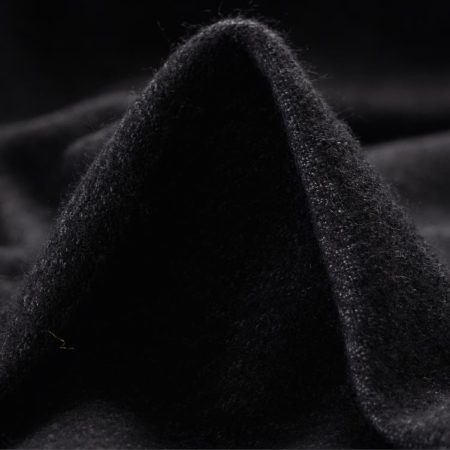 Jersey, Wool, Melange, Caviar