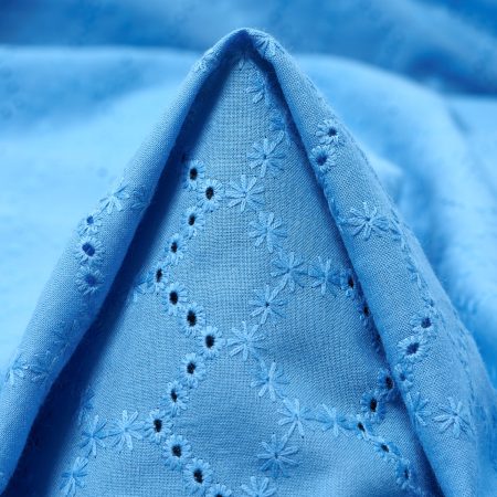 Lace, Cotton, Micro Design, Malibu Blue