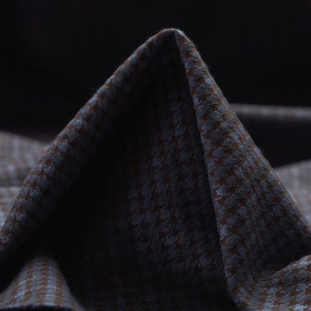 Jersey, Jacquard, Houndstooth, Chocolate&Denim