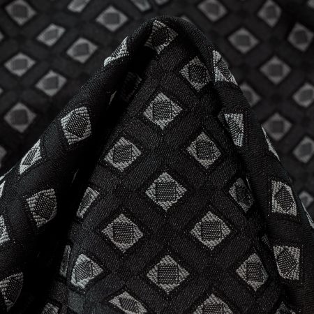 Jacquard, Micro Design, Elastic, Black Sand