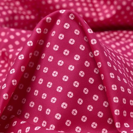 Cotton, Elastic, Printed, Magenta