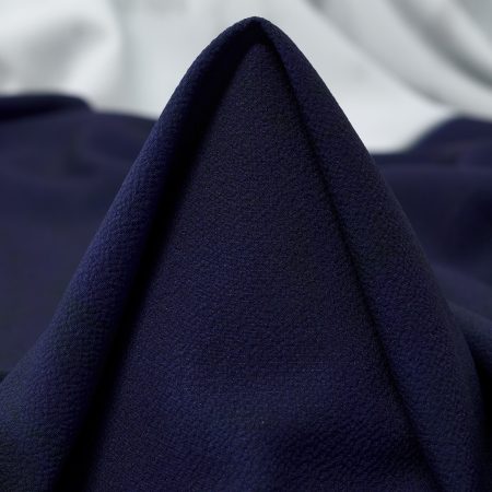 Crêpe De Chine, Printed, Elastic, Barely Blue&Brown Rice