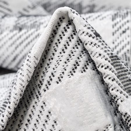 Jacquard, Lurex, Shimmering, Bone White&Silver