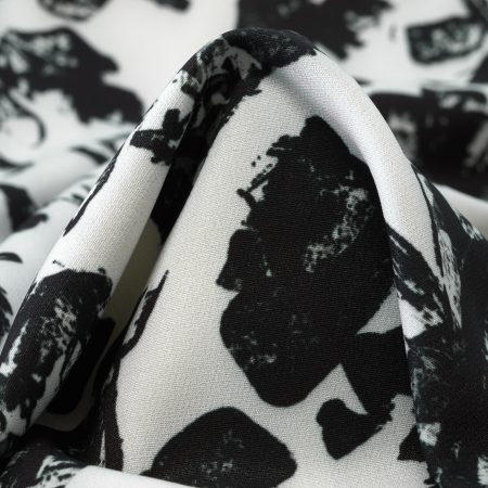 Techno Stretch, Printed, Arctic Ice&Raven Black