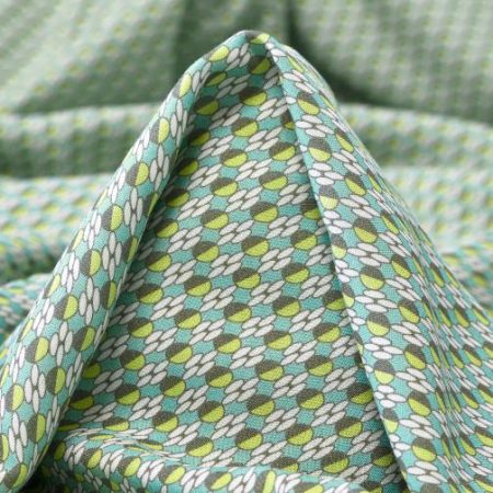 Viscose, Printed, Saltwater Slide&Pistachio Green