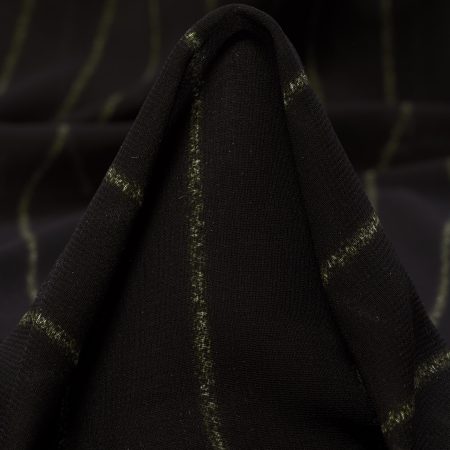 Chiffon, Stripes, Printed, Asphalt