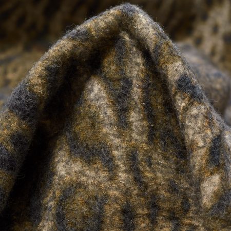 Double, Jersey, Virgin Wool, Tan&Dark Shadow