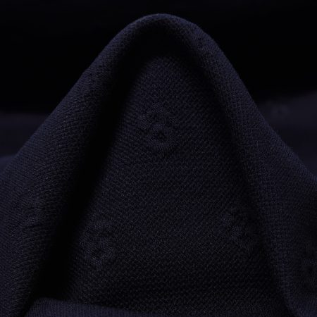 Jersey, Jacquard, Floral, Midnight Blue