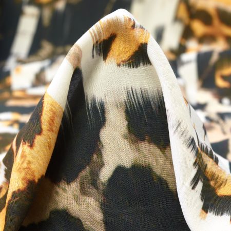 Batiste, Viscose, Printed, Oyster Gray