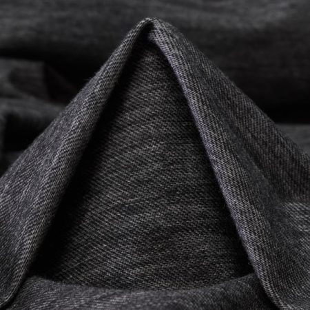 Single Jersey, Wool Blend, Melange, Iron Gate