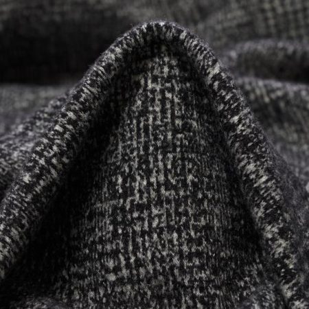 Jersey, Wool, Glencheck, Ivory&Black