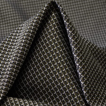 Jacquard, Micro Design, Shimmering, Silver&Raven Black