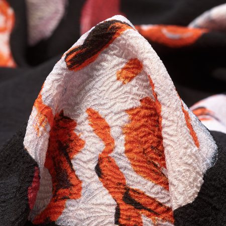 Crêpe, Wrinkly, Printed, Mulch