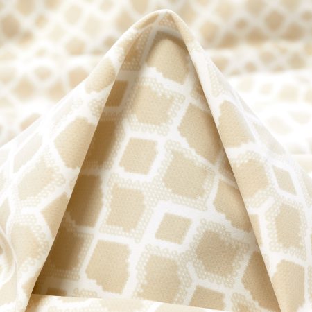 Techno Jersey, Printed, High Elasticity, Shell&Brilliant White