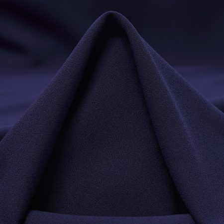 Crêpe De Chine, Elastic, Nightshadow Blue