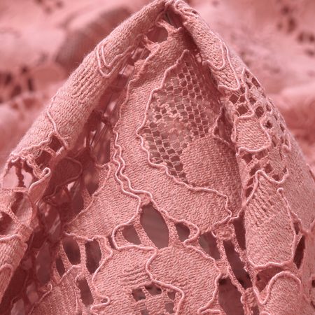 Lace, Cotton, Floral, Coral Cloud