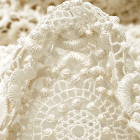 Lace, Cotton, Floral, Ivory