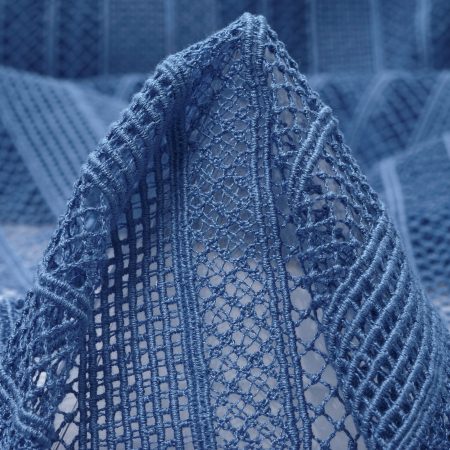 Lace, Cotton, Moonlight Blue