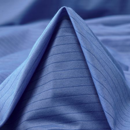 Single Jersey, Cotton, Stripes, Supersonic Blue