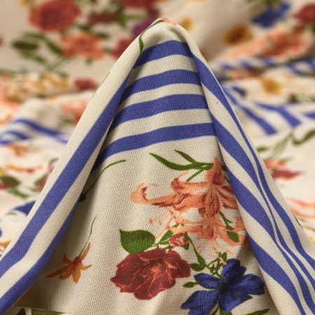 Single Jersey, Viscose, Floral, Multicolor