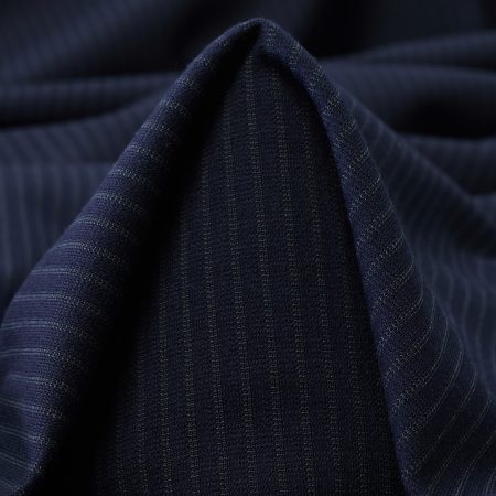 Jersey, Viscose, Stripes, Deep Cobalt&Olive