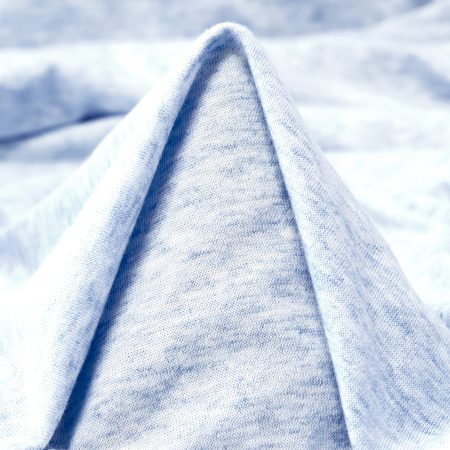 Single Jersey, Cotton, Melange, Sky