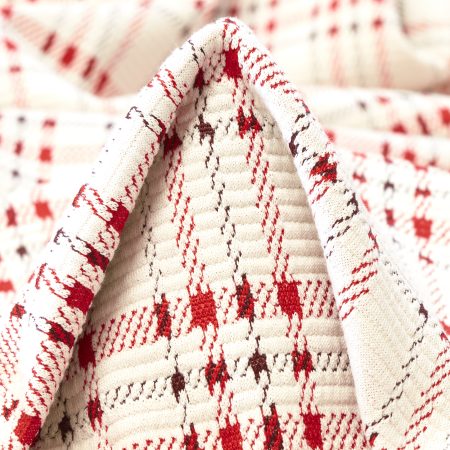 Double Jersey, Check, Lipstick&Ivory