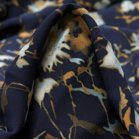 Crêpe, Viscose, Printed, Titan&Tobacco